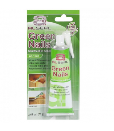 Alseal AS-1233 Low VOC Green Nails Strong Construction Adhesive - 75g
