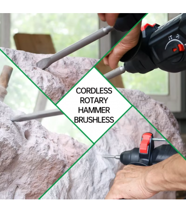 Newbeat NBT-CRH-26C 21V Brushless 2 x 4.0 Ah Cordless Rotary KitHammer