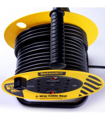 Defender 1.25MM Light Industrial Cable Reel - 20M