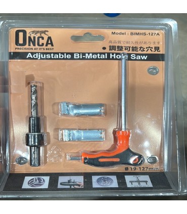 ONCA Adjustable Metal Wood Circle Cutter Bi-Metal Hole Saw Set
