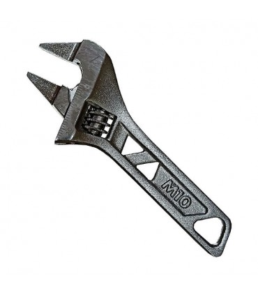 M10 Heavy-Duty Vanadium Steel Stubby Adjustable Wrench