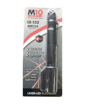 M10 LE-152 LED Flashlight with Laser Pointer