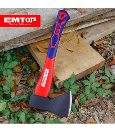 Emtop EHAMAX0600 Carbon Steel Axe with Fiberglass Handle