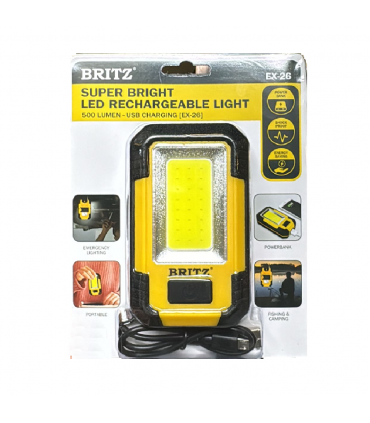 Britz EX-26 Super Bright 500 Lumen LED Rechargeable Light
