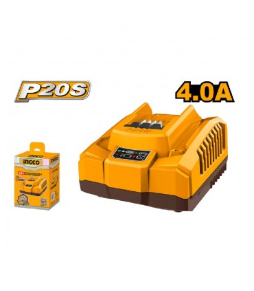 Ingco FCLI20411 20V Fast Intelligent Charger - 4.0 Ah