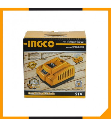 Ingco FCLI20411 20V Fast Intelligent Charger - 4.0 Ah