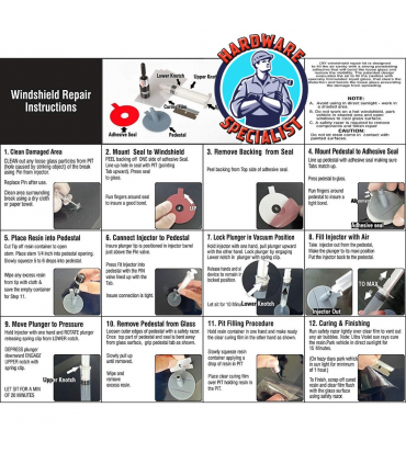 Professional Windshield Repair Kit/Windscreen Crack Repair Set