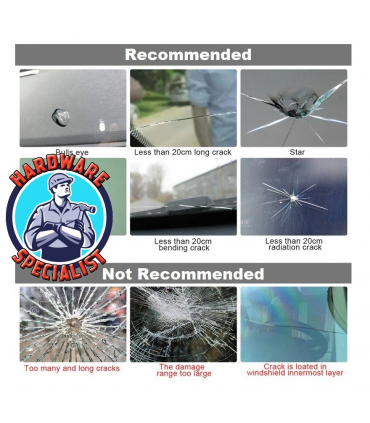Professional Windshield Repair Kit/Windscreen Crack Repair Set