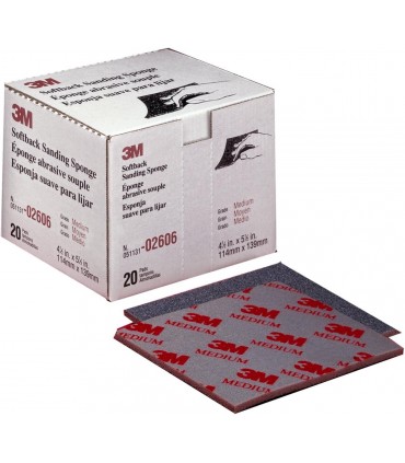3M 02606 Medium Grit Fast Cutting Softback Sanding Sponge