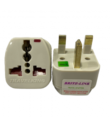 Britz Link TR5 LED Indicator Safety Shutter Travel Adaptor
