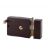 Nelon 563 Steel Bracket Rim Entrance Lock - Brown