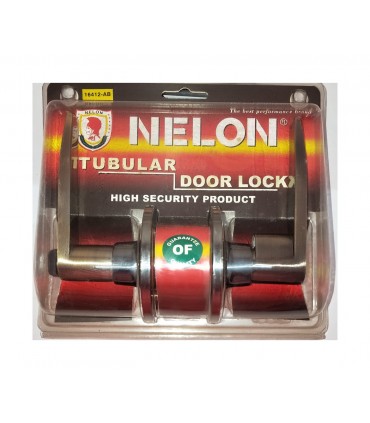 Nelon 16412 Tubular Lever Door Lock - Privacy Lock/Bathroom Lock/Toilet Lock