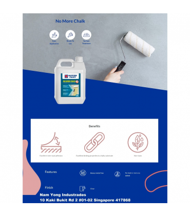 Nippon Paint Durable Interior & Exterior Paint Solution No More Chalk - 5Kg