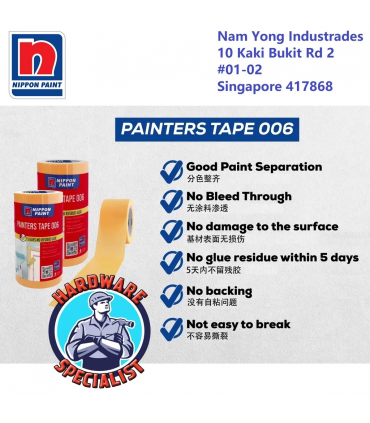 Nippon Paint Leaves No Residue Painters Tape 006