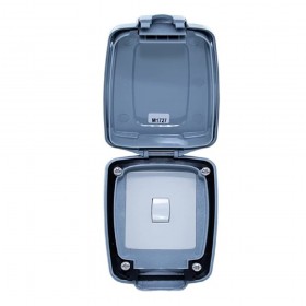 MK 86401 GRY Masterseal Compact 10A 1 Gang 2 Way Weatherproof Switch