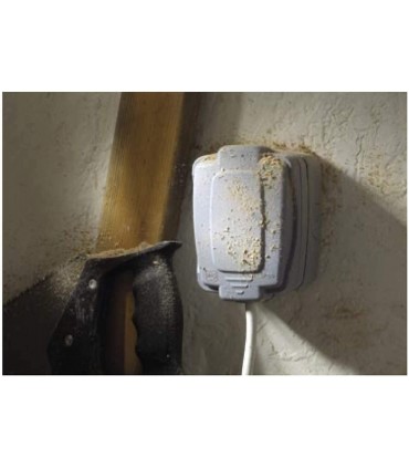 MK 86401 GRY Masterseal Compact 10A 1 Gang 2 Way Weatherproof Switch