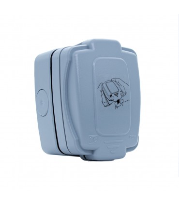 MK 86401 GRY Masterseal Compact 10A 1 Gang 2 Way Weatherproof Switch