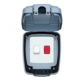 MK 86423 GRY Masterseal Compact 20A 1 Gang Waterproof DP Switch
