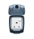 MK 86893 GRY Masterseal Compact Single Pole 1 Gang 15A Switched Socket - Grey
