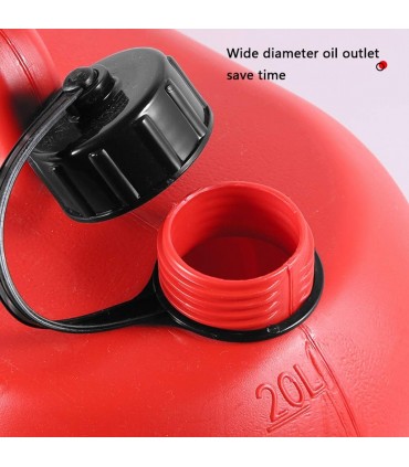 HDPE Plastic Jerry Fuel Tank Petrol Storage Can - Red