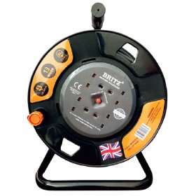 Britz 4X13A Heavy Duty Extension Cable Reel - 30M