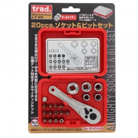 Trad LT-20 Almighty Socket & Bit Set - 20 Pieces