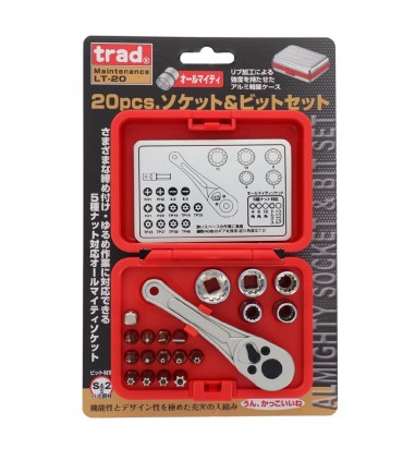 Trad LT-20 Almighty Socket & Bit Set - 20 Pieces