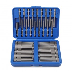 1/4 inch Hex Shank Long Screwdriver Extended Bit Sets - 50 Pieces