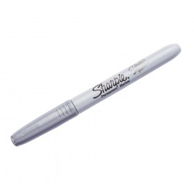 Sharpie Fine Tip Point Metallic Permanent Markers - Silver