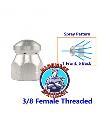 Hardware Specialist Stainless Steel Sewer Jetter Nozzle
