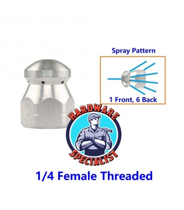 Hardware Specialist Stainless Steel Sewer Jetter Nozzle