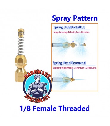 Hardware Specialist Spring Head Sewer Jetter Nozzle