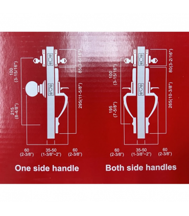 Nelon H1711 Hollow Handles Grip Handleset/Entrance Door Lock