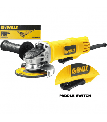 DeWalt DWE8200PL 850W 100mm Angle Grinder with Ergonomic Paddle Switch