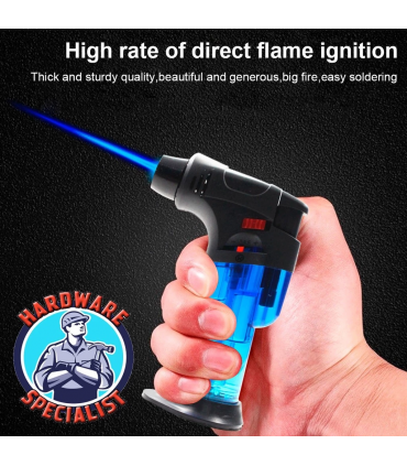 Hardware Specialist Jet Flame Refillable Torch Windproof Lighter