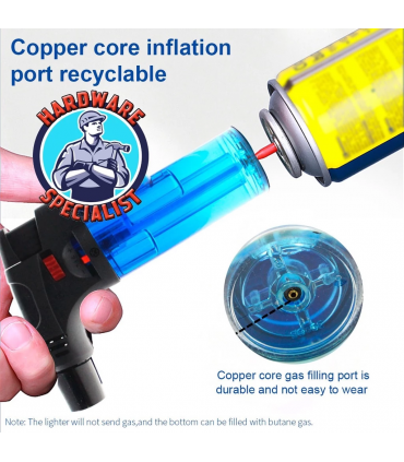 Hardware Specialist Jet Flame Refillable Torch Windproof Lighter