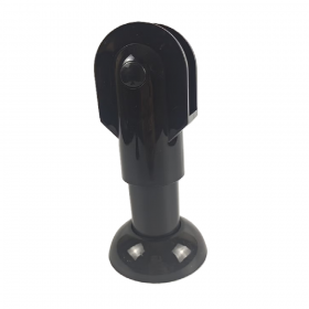 Hardware Specialist S-FL-TL Plastic Toilet Cubicle Adjustable Leg - Black