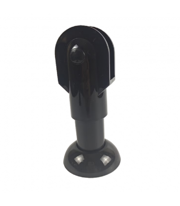 Hardware Specialist S-FL-TL Plastic Toilet Cubicle Adjustable Leg - Black