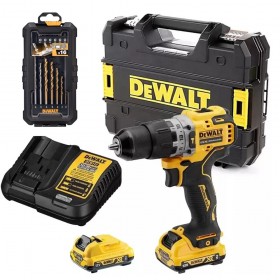 DeWalt DCD706D2A 12V Lithium-Ion Brushless Cordless Hammer Drill Driver Kit