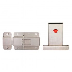 Nelon N-SSTL+I Stainless Steel Toilet Latch with Indicator