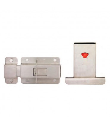 Nelon N-SSTL+I Stainless Steel Toilet Latch with Indicator