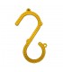 9" Job Site Plastic Safety S Hook - Yellow