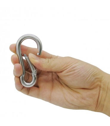 Stainless Steel Rust-Free Carabiner Snap Hook/Clips