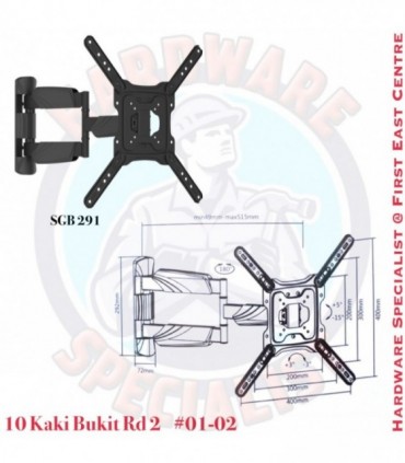 Titan SGB 291 Swivel Single Arm TV Bracket