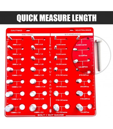 Stainless Steel 34 Nut and Bolt Thread Checker