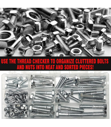 Stainless Steel 34 Nut and Bolt Thread Checker