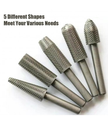 Hardware Specialist High Speed Steel Rotary File - 5 Piece