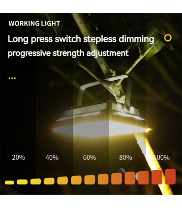 KXK-686 XPE LED Rechargeable IP44 Waterproof Outdoor Flood Work Light