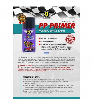 RJ London PP Primer Acrylic Spray Paint - 300mL