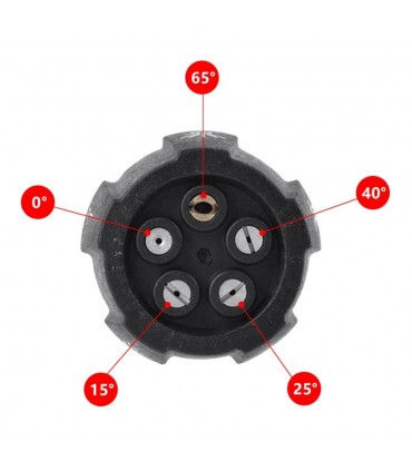 5 In 1 1/4 Quick Connector Rotating High Pressure Washing Nozzle